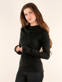 \ Sadiva\  hooded pullover, Black