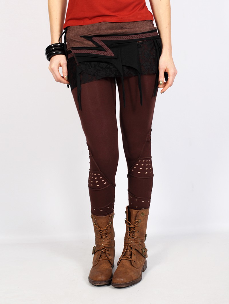 what color goes with brown leggings women's