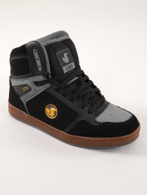 Skate shoes DVS Honcho, Black, grey and gold leather