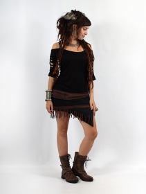 Skirt \ Azhar\ , Black brown