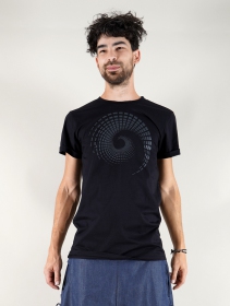 \"Spiral Tierra\" t-shirt, Black
