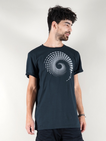 \ Spiral Tierra\  t-shirt, Teal