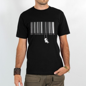 T-shirt \"code barre balancoire\"