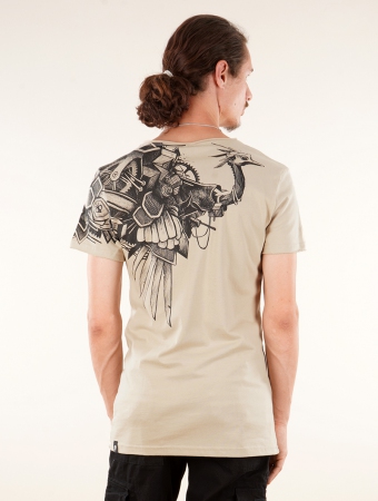T-shirt PlazmaLab \ Ostrich\  Sand