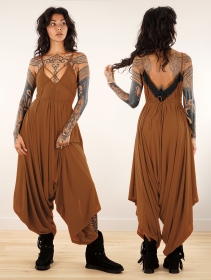 \ Topäaz\  loose and reversible strappy jumpsuit, Caramel