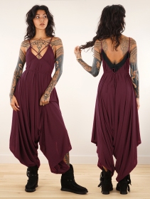 \ Topäaz\  loose and reversible strappy jumpsuit, Wine
