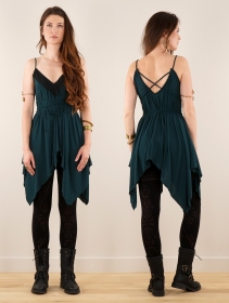 \ Topäaz\  loose and reversible strappy tunic, Peacock teal