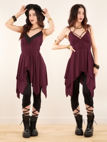 \ Topäaz\  loose and reversible strappy tunic, Wine