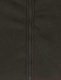 \ Trimutri\  printed zipped hoodie, Dark brown