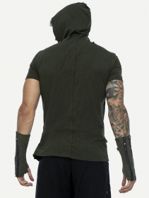 \ Vipa\  hooded t-shirt, Army green