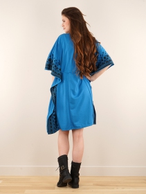 \ Wilwarin Ethnic Arrow\  Kaftan dress, Teal blue