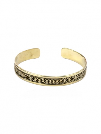 \ Yanshu\  golden brass bracelet