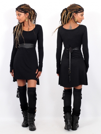 \ Ysaa\  long sleeve dress, Black