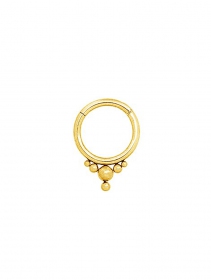 \ Zayna\  gold plated multi-purpose clicker ring