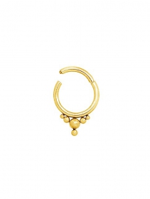 \ Zayna\  gold plated multi-purpose clicker ring