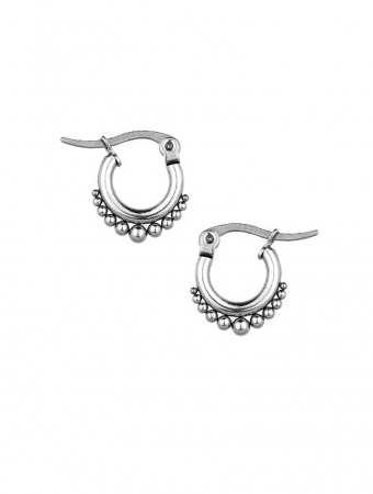 \ Zhala\  steel hoop earrings