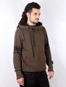 \"Zikit\" hoodie, Mottled brown