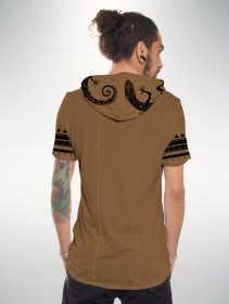 \"Zikit\" t-shirt, Moka brown
